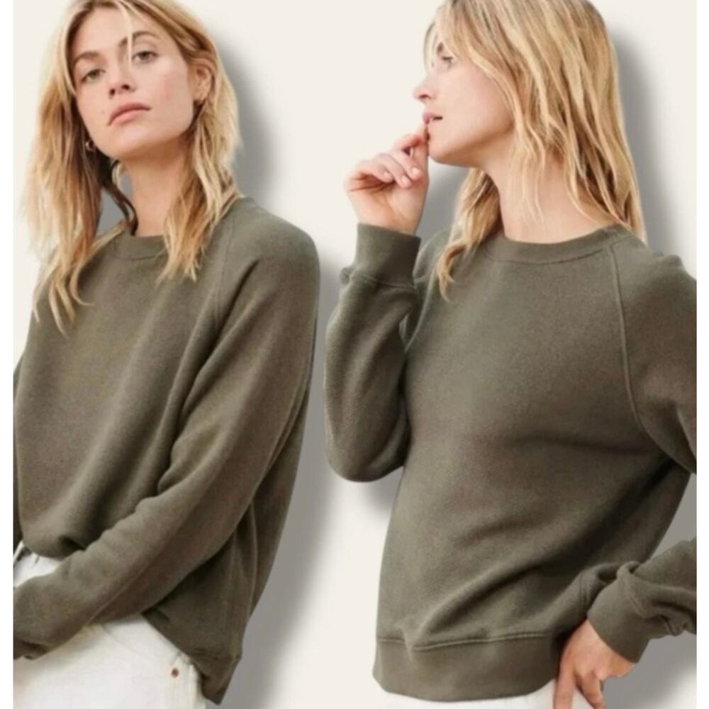 Jenni Kayne Saturday Sweatshirt French Terry Sage Green Small Women’s